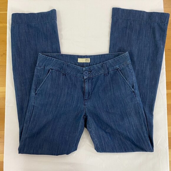 David Kahn Jeans Katharine Trouser Wide Leg lightweight Denim MonacoBlue Size 30 - Picture 1 of 12